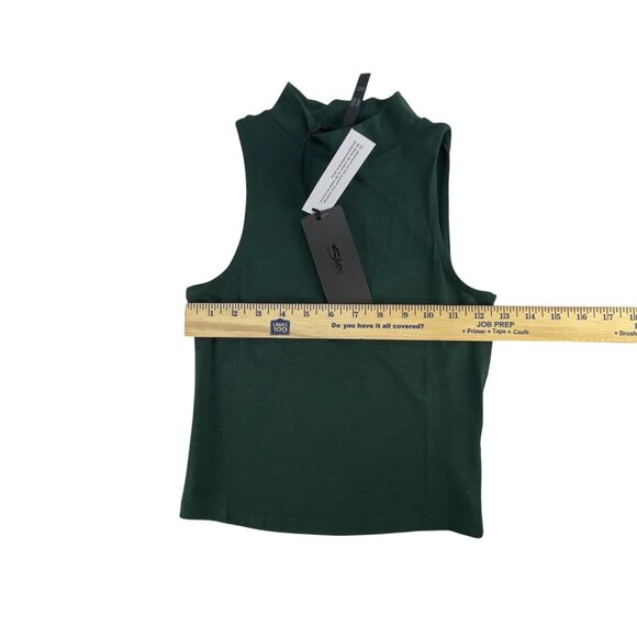 Silver Jeans Co. Dark Green Mock Neck Sleeveless Tank Top Size XS NWT - Picture 6 of 6